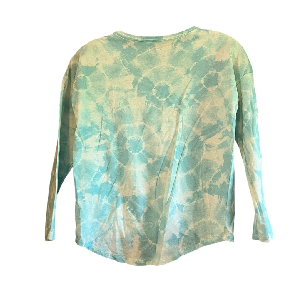 Old Navy Kids Long Sleeve Tie Dye Shirt Aqua